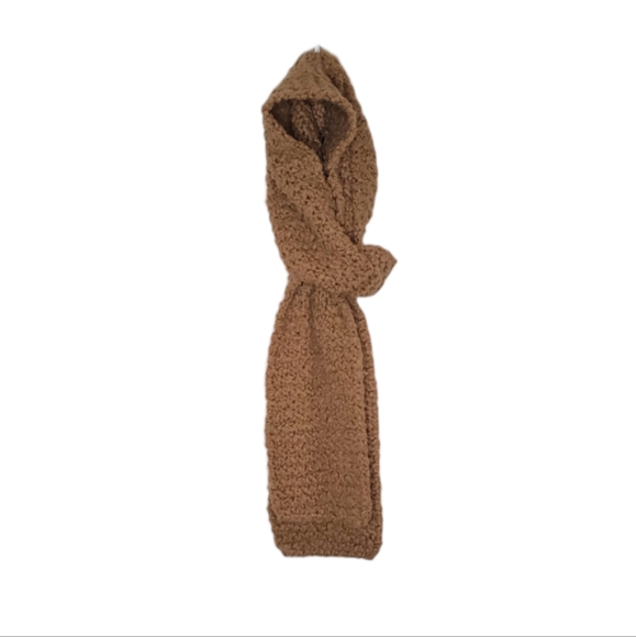 Banana Republic Accessories - Tan Pure Wool Hand Knit Knobby Knit Banana Republic Winter Scarf